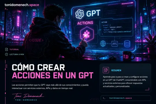 Chatgpt - Cómo crear acciones en un GPT.