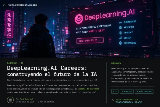 DeepLearning.AI busca talento: lo que dicen sus vacantes sobre el negocio real de la educación en IA