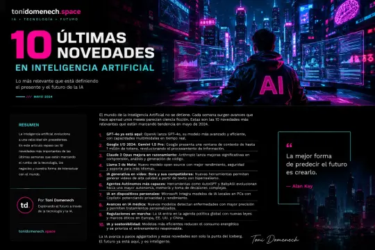Las 10 últimas novedades en Inteligencia Artificial que de verdad importan